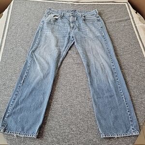 Levis 569 Jeans Mens 34x32 Loose Straight Fit Denim Blue Medium Wash Cotton Pant